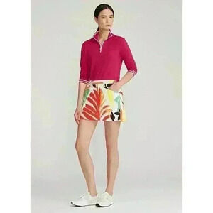 NEW! RLX Golf Ralph Lauren Women's XL Pleated Four-Way-Stretch Skort MSRP $148